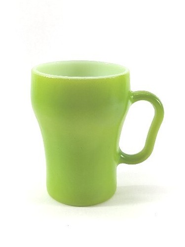 Vintage Collectors Anchor Hocking Fire King Lime Green Soda Mug Cup ----------A6 - Picture 3 of 6