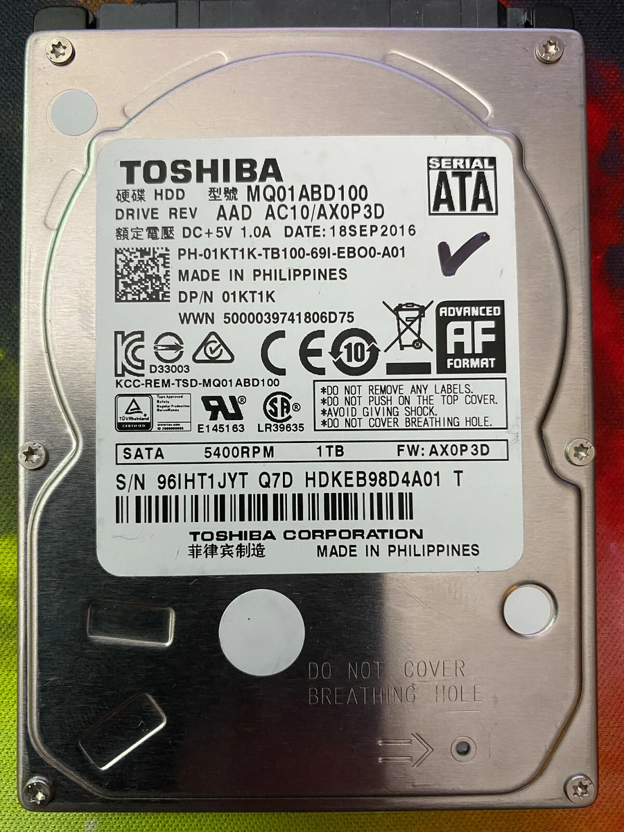 XBOX ONE INTERNAL 1TB Toshiba HARD DISK DRIVE REPLACEMENT PART