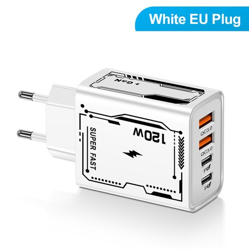 120W Fast Charger Type C USB PD Quick Charge Adapter For IPhone Samsung Xiao-wf - Imagen 15 de 16