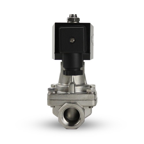 1/2" 110VAC Stainless Steel Electric Solenoid Valve - Steam, High Temp. Liquids - Picture 5 of 7