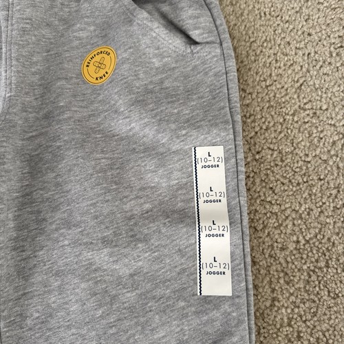 NEW Girls cat & Jack jogger sweatpants 10–12black & Gray - Picture 3 of 11