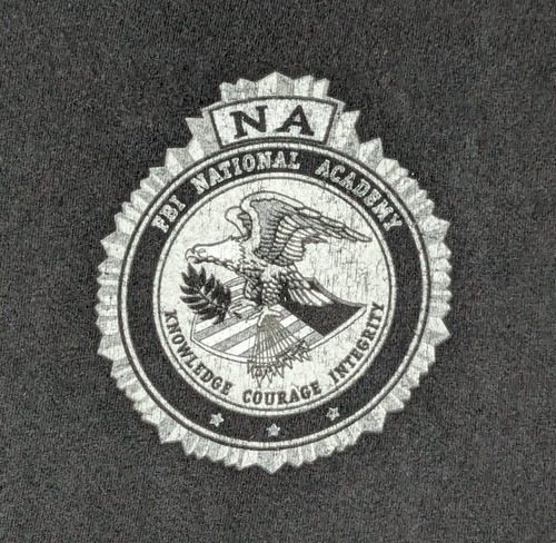 5.11 TACTICAL FBI NATIONAL ACADEMY Men XL Black Cotton Double-Sided T-Shirt - Picture 4 of 14