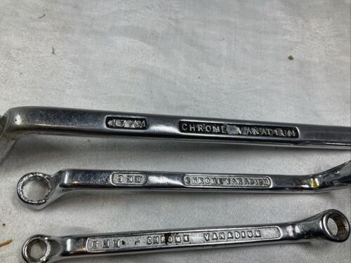 3 VINTAGE GORDON METRIC CRANK RING SPANNER WRENCH TOOL 17 16 9 8 7 6 mm CLASSIC - Picture 11 of 16