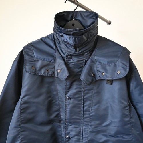 Engineered Garments "Duster Coat" nylon satin navy, made in USA, oversized "S" - Picture 5 of 17