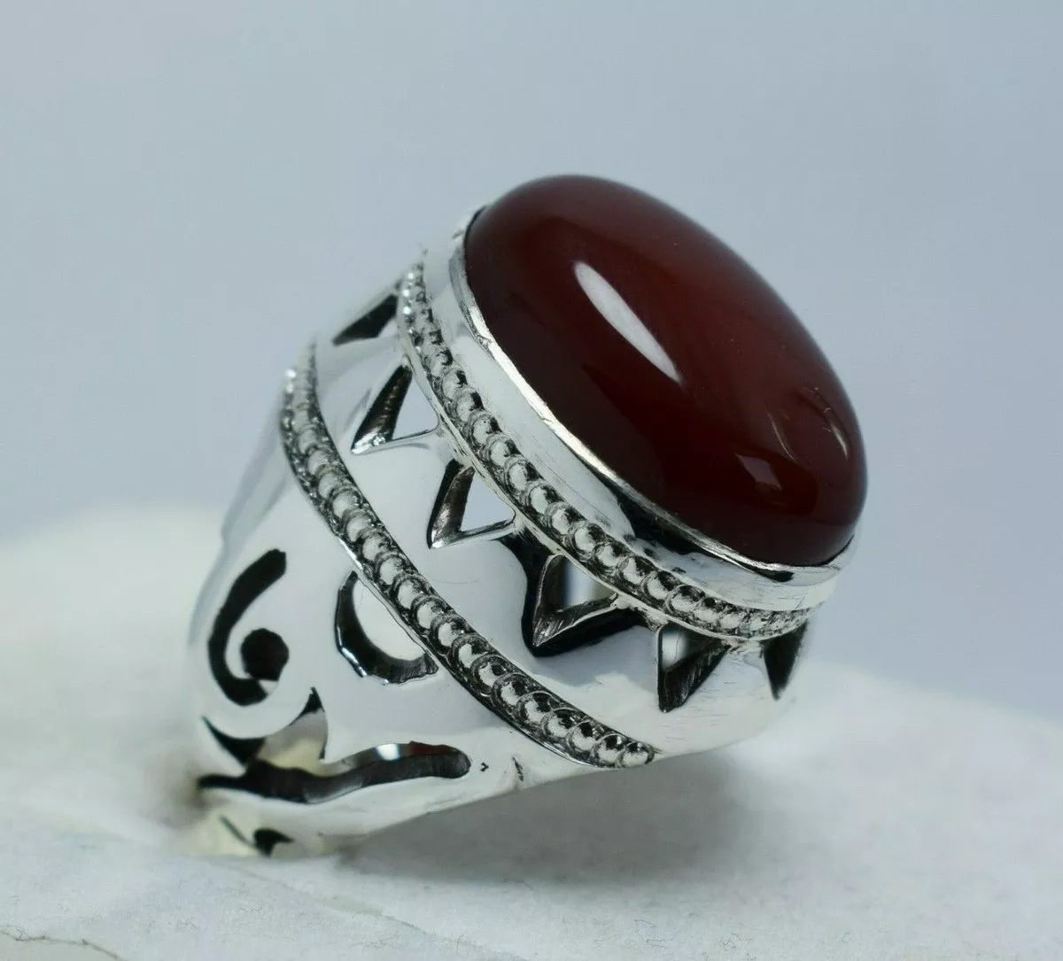 Bague aqeeq homme sales