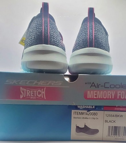 Skechers Women's Ultraflex 2.0 Slip On Sneaker Shoes Size 6.5 Black Color - Picture 6 of 7