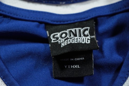 Vintage Sonic the Hedgehog Racing Jersey Youth XL Gotta Go Fast Sega - Picture 3 of 6