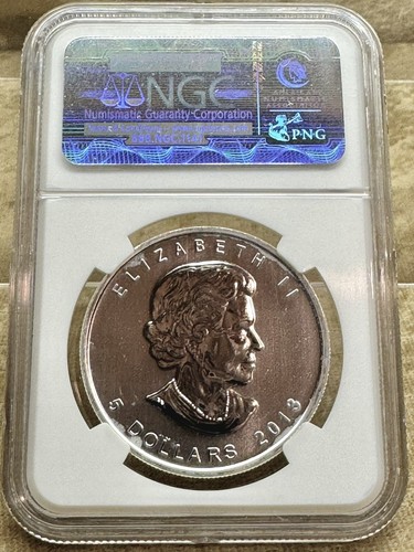 Canada 2013 S$5 Wood Bison Early Releases NGC MS 69 Milky Spots - Picture 2 of 5
