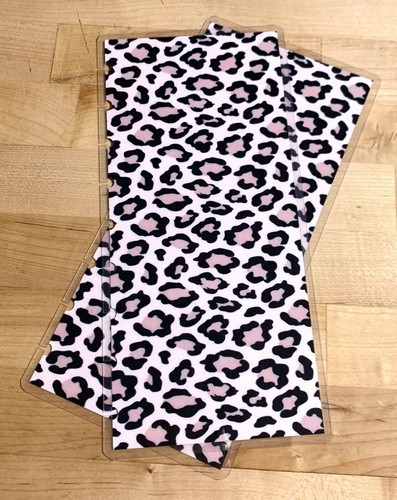 Juego de funda de leopardo animal dorado rosa salvaje para usar con media hoja NB Happy Planner - Imagen 2 de 4