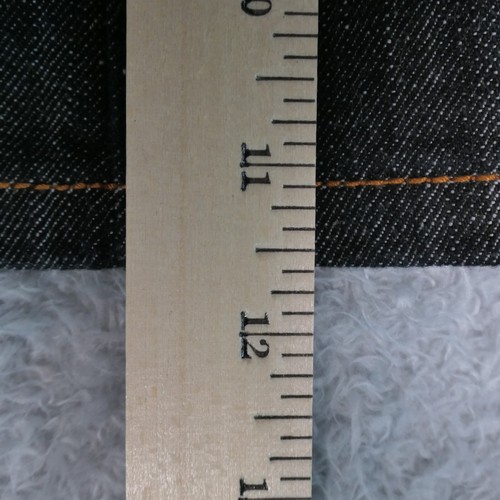Vintage Ed Hardy Denim Minirock Damen 29 dunkelblau Spruch Strass - Bild 11 von 14