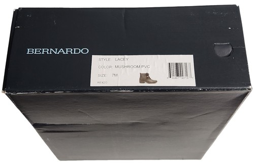 Bernardo Lacey Women Rain Boots, Color Mushroom, Size 7 M - Picture 3 of 15