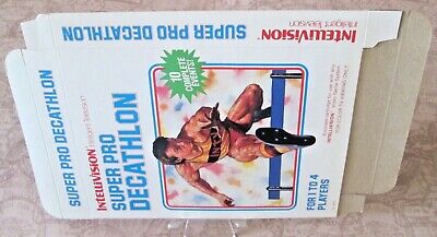 BOITE PLATE INTELLIGISION SUPER PRO DECATHLON TRÈS RARE ventes exceptionnelles !!