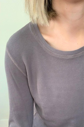 Mododoc long sleeve waffle shirt size S - Picture 2 of 2