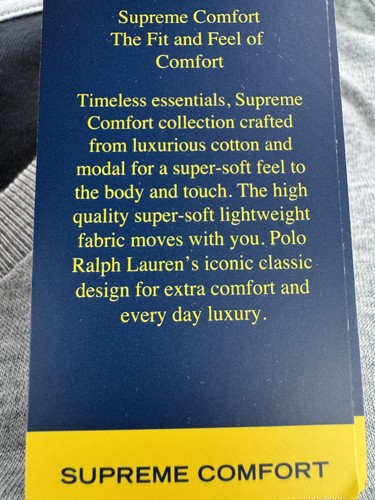 Polo Ralph Lauren Hemd Herren XL grau Supreme Comfort Modal Blend Crewneck Tee - Bild 6 von 7
