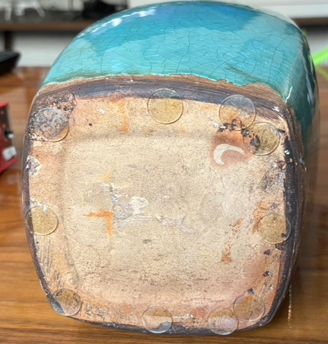 Antique Chinese vase Celadon Color Crackle Glaze - Picture 6 of 8