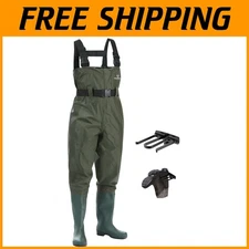 Waterproof Fishing Waders for Men, Chest Wader with Boots