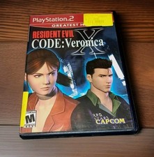 Resident Evil Code: Veronica X Sony PlayStation 2 PS2 Greatest Hits CIB & Manual