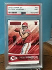 2017 Panini Rookies & Stars #201 Patrick Mahomes Rookie Card RC PSA 9 Mint