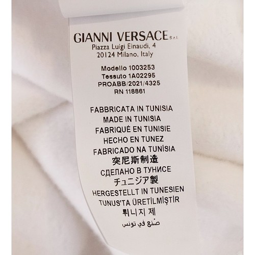 2XL NEW $800 VERSACE Men White MEDUSA LOGO BAROQUE HOODIE Embroidered SWEATSHIRT - Picture 14 of 17
