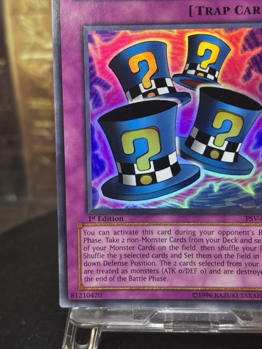 Yugioh Magical Hats 1st Edition PSV-033 Super Rare - Picture 5 of 14