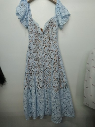 HOUSE OF CB 'Austen' Bluebell Floral Lace Midi Dress S 8/10 4180 - Picture 5 of 13