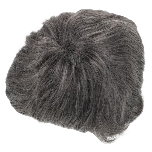 Synthetische graue lockige Perücke mit Pony für schwarze Frauen bequeme Passform - Bild 1 von 12