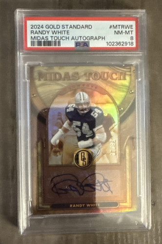 2024 Panini Gold Standard Midas Touch Dallas Cowboys Randy White Auto 7/99 PSA 8 - Picture 1 of 2