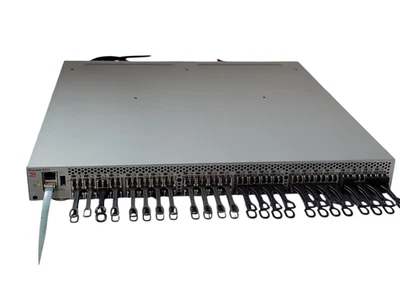 Brocade BR-6510-24-16G-F 48x 16GB FC SFP+ SAN Switch w/ x32 SFPs, READ - Image 1 of 4