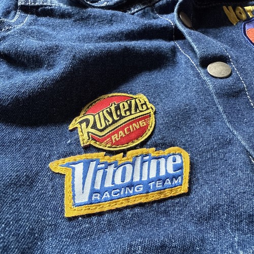 Vintage Y2K Disney Pixar Cars Baby Clothes SZ 12M Denim Jean Jacket McQueen - Picture 7 of 10