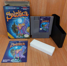 Nr MINTY BOX CIB Solstice completo in nintendo nes da collezione qualit&agrave; lotto PULITO