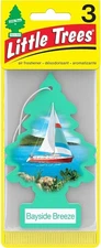 Little Trees Hanging Car, Home & Office Air Freshener Bayside Breeze, 3 PK