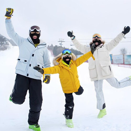 3-Hole Knitted Full Face Cover Ski Mask, Winter Balaclava Warm Knit Full Face... - Picture 5 of 7