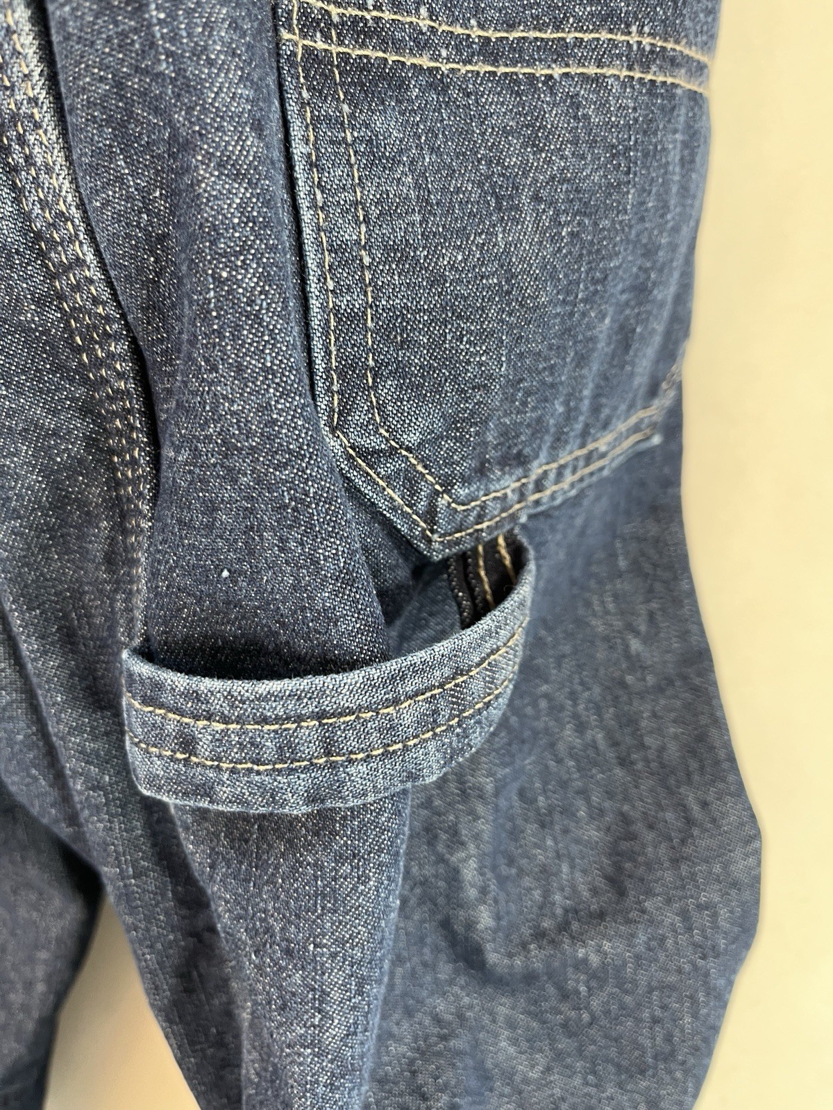 Wrangler Men’s 94GRWSD Fleece Lined Carpenter Work Jeans 36x32 Blue Denim Y2K image 9