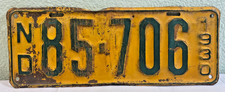 VINTAGE/ANTIQUE 1930 North Dakota Metal License Plate - LOOK!