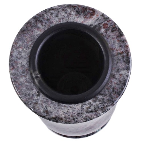Dekorative Blumen-Vase Naturstein Granit Orion Blau-Grau Blumen-Topf Tisch-Vase - Bild 4 von 4