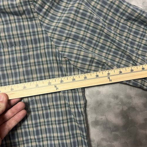 New DUCK HEAD Camden Men's SIze XL Plaid Blue Yellow Stretch Button Front - Picture 7 of 9