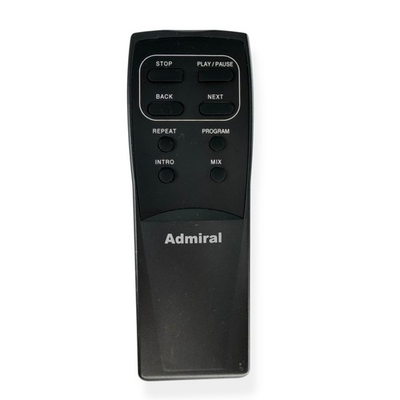 #ad Admiral Remote Control Black GRD67218 Wireless Audio CD Player Replacement OEM $9.99