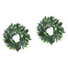  2 Count Artificial Leaves Decoration Decorative Wreaths for Outdoors