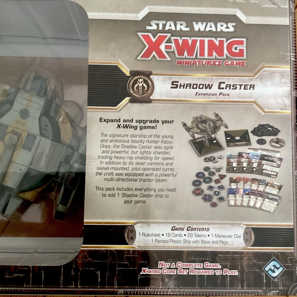 Star Wars X-Wing Miniaturas Juego Shadow Caster Expansión Pack Fantasy Flight NUEVO Foto 3 de 4