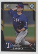 2016 Bowman Chrome Prospects Black & Gold Refractor Connor Sadzeck #BCP172 11ff