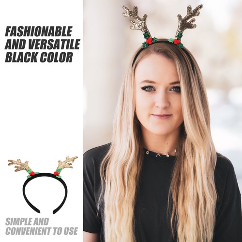 Antler Headband Baby Child Reindeer Antlers Adult Fuzzy Headpiece Women - Picture 8 of 12