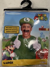 Super Mario Brothers Bros Luigi Adult Nintendo Video Game HALLOWEEN Costume