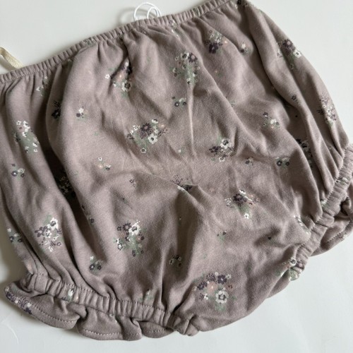 Jamie Kay ORGANIC COTTON FRILL BLOOMER | LAUREN FLORAL FAWN - Picture 2 of 2