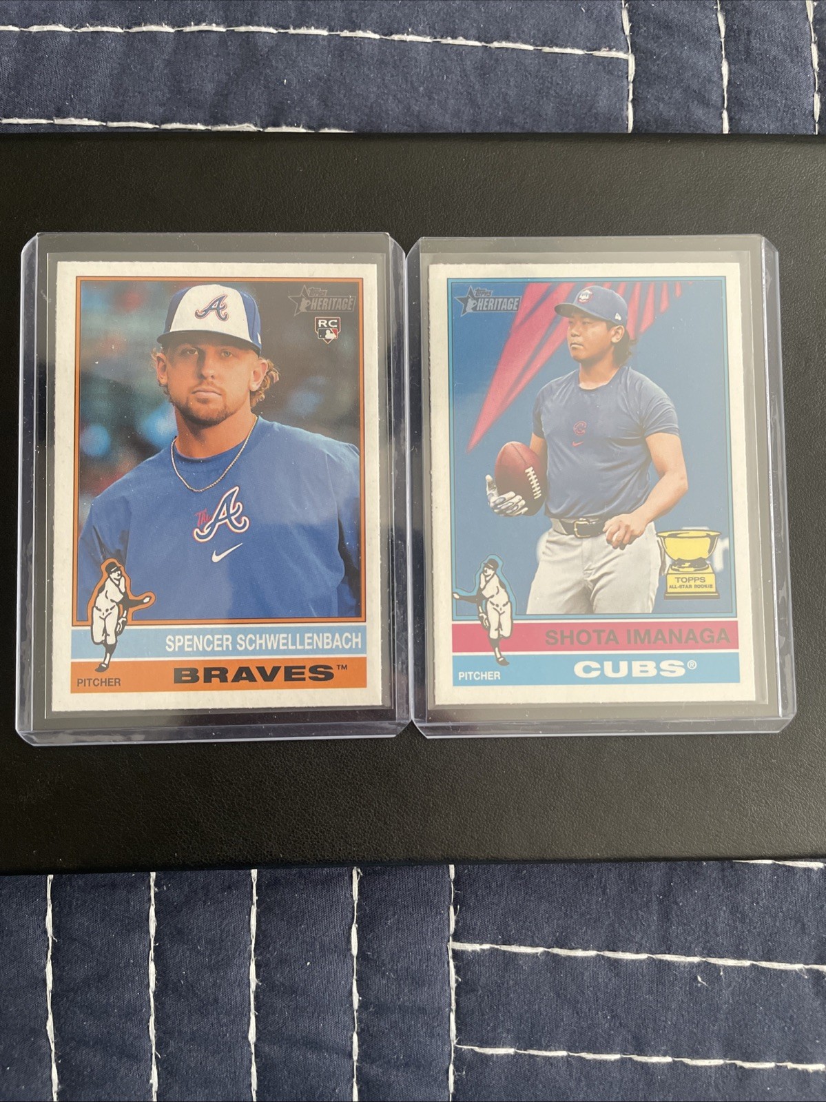 2025 Topps Heritage - Spencer Schwellenbach Shota Imanaga Image Variation Mint!