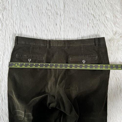 Lauren Ralph Lauren grüne mittelhohe Cordhose vorne flach Herren Größe **34 - Bild 13 von 24