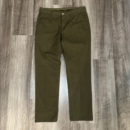 Pantalones chinos Massimo Dutti calce informal oliva oscuro - 32 - Imagen 2 de 8