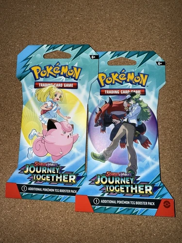 Lot Of (2) Pokemon Scarlet & Violet: Journey Together TCG Sleeved Sealed/New