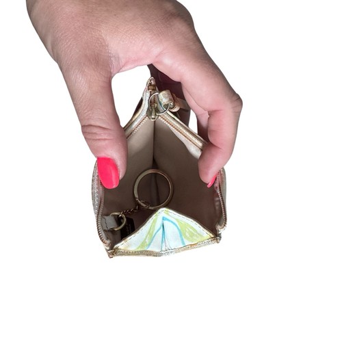 Coach Mini Coin Purse Key Fob Logo Print, Colorful Logo Scribble,  4.5" x 3" - Picture 4 of 4