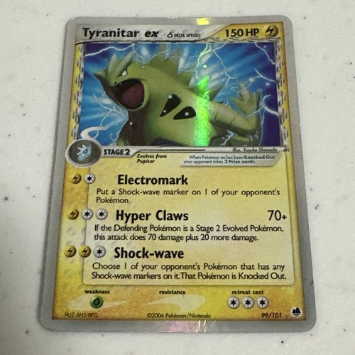 Tyranitar ex (Delta Species) 99/101 Dragon Frontiers Holo
