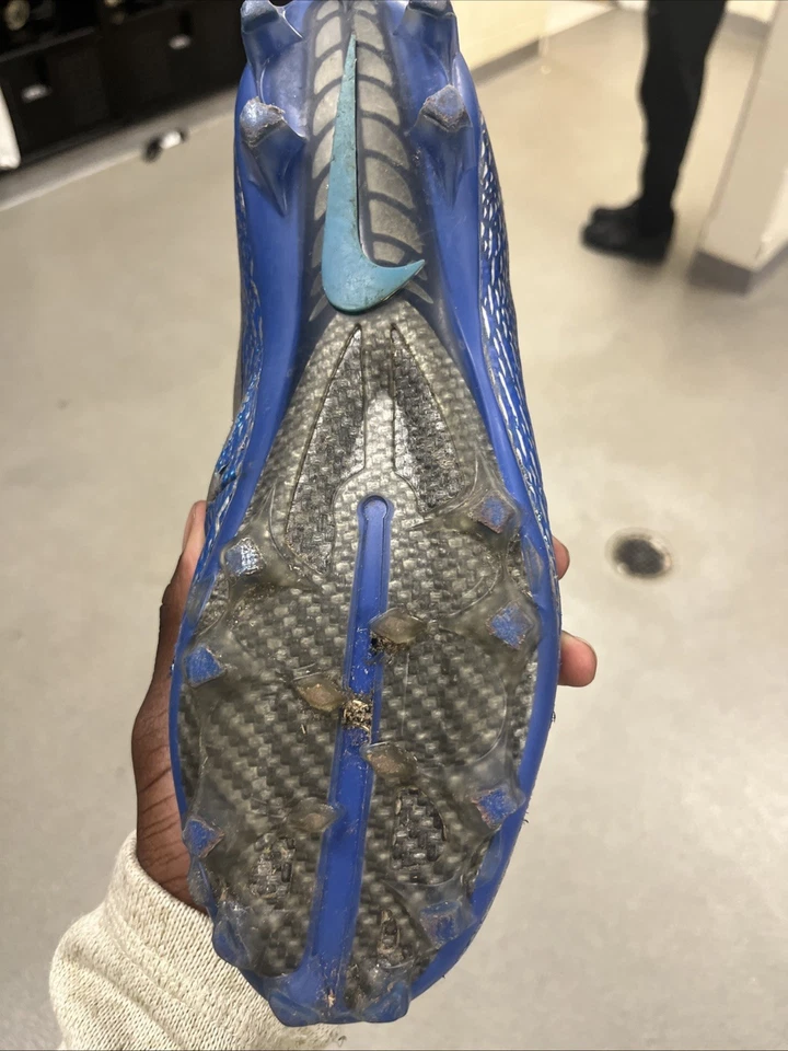 Nike Vapor Untouchable Pro 3 TD Football Cleats, Blue/White, Promo Sample - Image 4 of 4